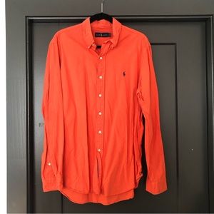 Orange Ralph Lauren Button Down